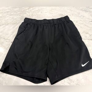 Nike Men’s Totality Black Athletic Shorts with White Swoosh